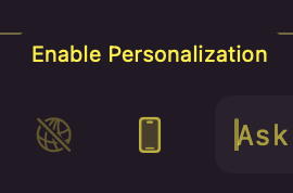 EXO Desktop App Enable Personalization Interface